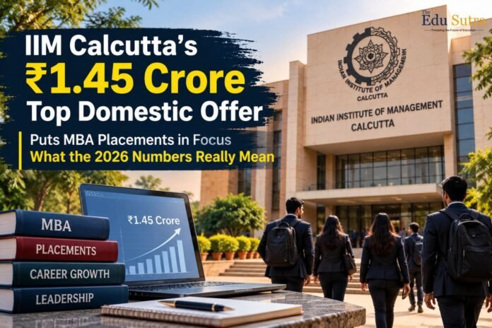 IIM Calcutta's ₹1.45 Crore Top Domestic Offer Puts MBA Placements in Focus: What the 2026 Numbers Really Mean IIM Calcutta placements 2026