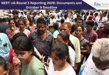 NEET UG Round 3 Reporting Underway: What 4,687 Allotted Candidates Must Do NEET UG Round 3 Reporting 2026